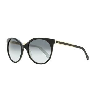 Black Kate Spade Amaya Oval Sunglasses with Case